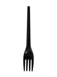 CGT 50-Piece Disposable RCPLA Fork Set, Black