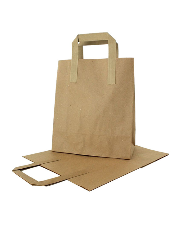 

Hotpack Brown Paper Bag Flat Handle 24*12*31cm 1 pc