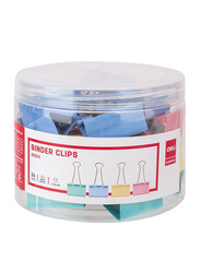 Deli Binder Clips, 51mm, 12 Pieces, Multicolour