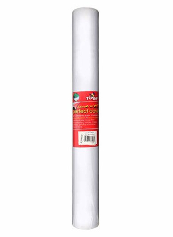 

Tip Top 45cm x 10 Yards Transparent Note Book Cover Roll, Clear