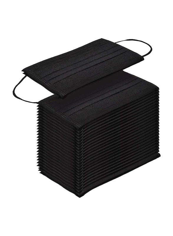 

CGT 3 Ply Disposable Face Mask, Black, 50 Pieces