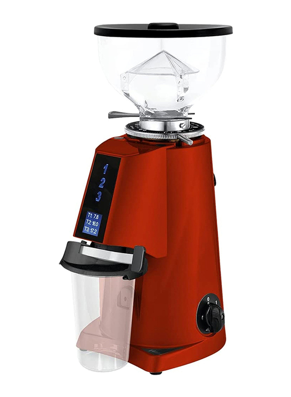 

Fiorenzato 0.5L F4 Filter Coffee Grinder with 64mm Blades Diameter & 3 Memory Programs Hopper Capacity, 250W, Red