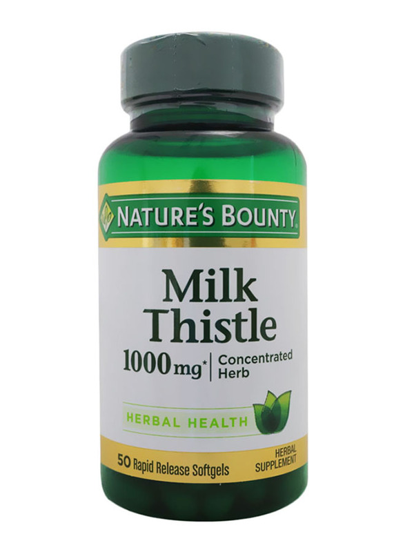 Nature's Bounty Milk Thistle, 1000mg, 50 Softgels