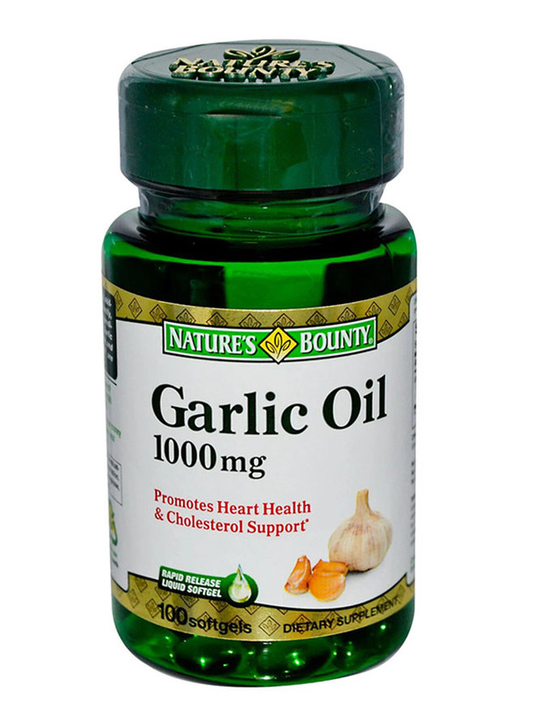Nature's Bounty Garlic Oil Dietary Supplements, 1000mg, 100 Softgels