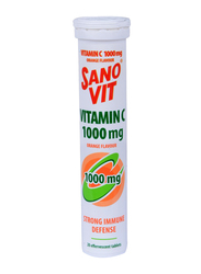 Sanovit Orange Effervescent Vitamin C Tablets, 1000mg, 20 Tablets