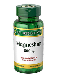 Nature's Bounty Magnesium Oxide Mineral Supplement, 500mg, 100 Tablets