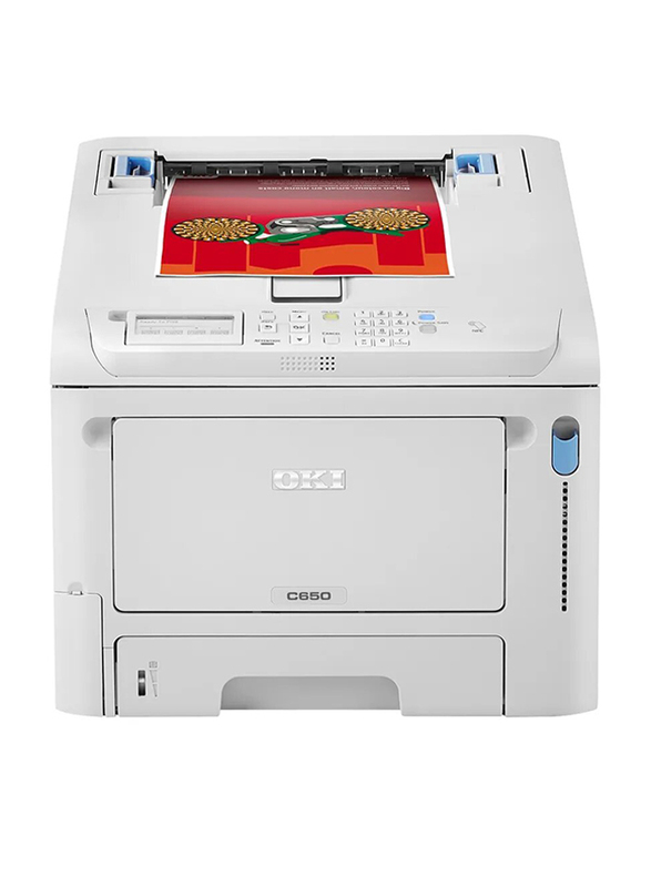 

OKI C650DN Duplex Network LED Colour Laser Printer, White