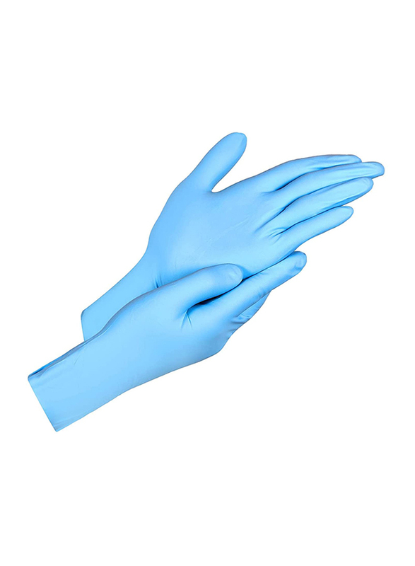 Honeywell ING411 Powder Free Nitrile Disposable Exam Grade Hand Gloves, Large, 100 Pieces