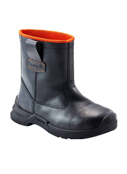 Honeywell Kings KWD205 Rigger High-Cut Pull-Up Leather Safety Working Boots, Black, Size 10/44EU