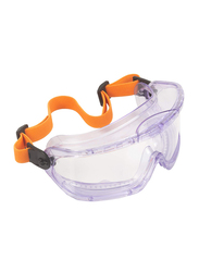 Honeywell V-Maxx Anti-Fog Elastic Headband Sporty Goggles, 1006193, Clear