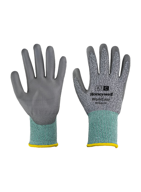 Honeywell Workeasy Mechanical & Cut Resistance Level A3/C Protective Gloves, WE23-5113-G10, Grey, X-Large