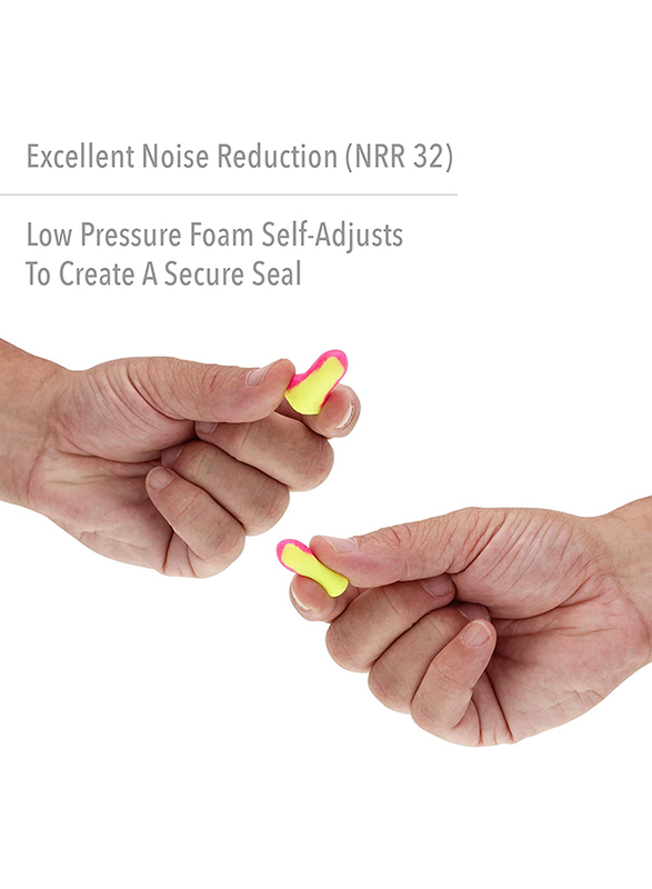 Honeywell Laser Lite High Visibility Disposable Foam Earplugs for Ear Protection, 3301271, Multicolour, 1000 Pieces