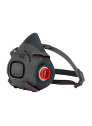 Honeywell North HM500 Series Reusable Dropdown Half Mask Respirator, HM502TM, Grey, Medium