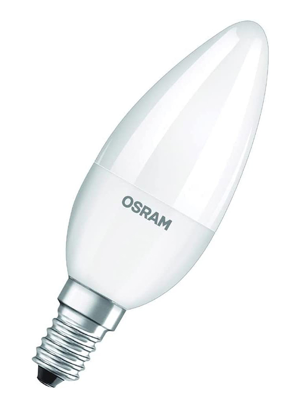 Osram Classic Frosted Non-Dimmable LED Bulb, 4.9W, E14, Warm White