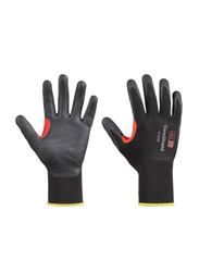 Honeywell Microfoam Nitrile Coating 15 Gauge Nylon Ansi Cut Level A1 Safety Gloves, 21-1515-B8, Black, Medium