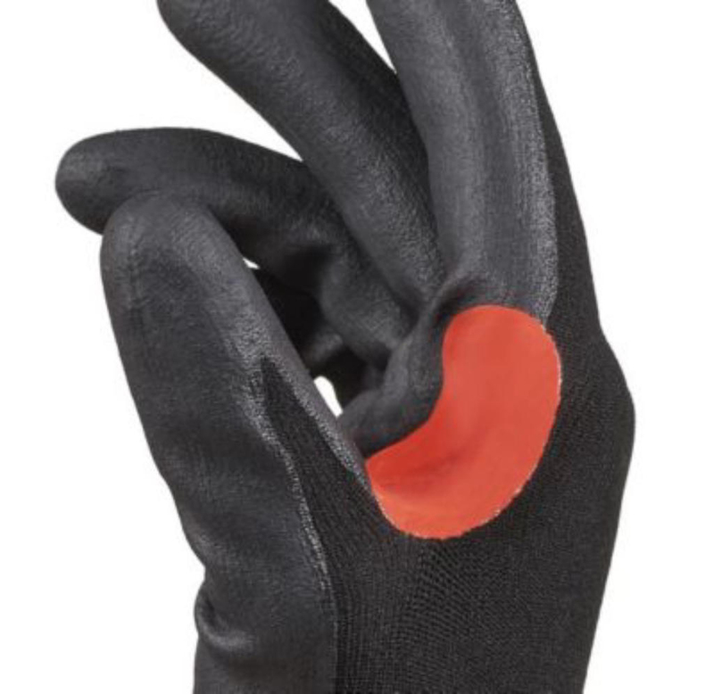 Honeywell Microfoam Nitrile Coating 15 Gauge Nylon Ansi Cut Level A1 Safety Gloves, 21-1515-B10, Black, X-Large