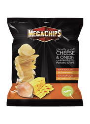 Mega Chips Cheese & Onion Potato Chips, 48 x 22g