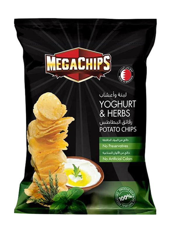 

Mega Chips Yoghurt & Herbs Potato Chips, 12 x 90g