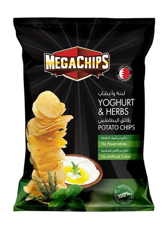 

Mega Chips Yogurt & Herbs Potato Chips, 48 x 40g