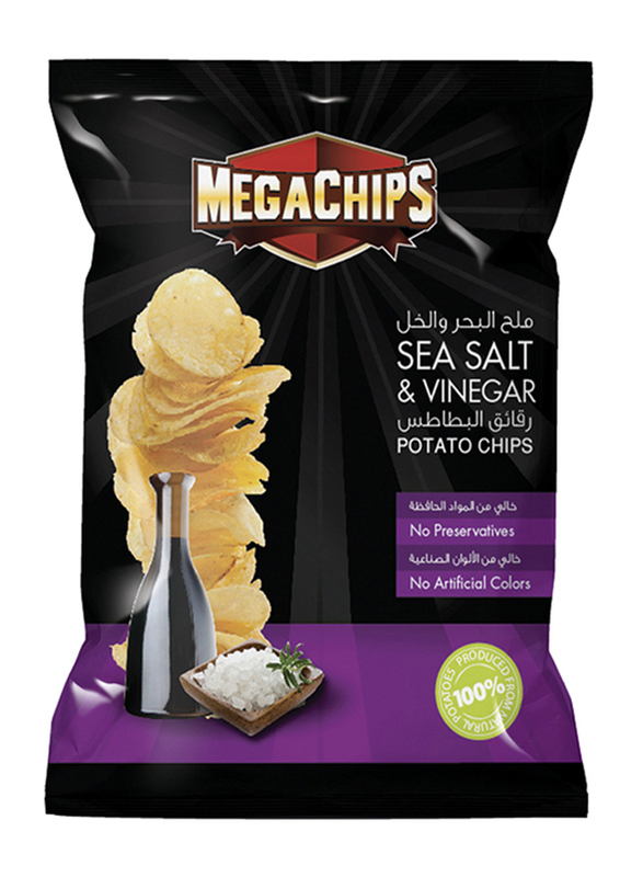 

Mega Chips Salt & Vinegar Potato Chips, 48 x 40g