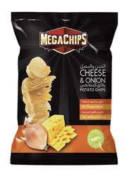 Mega Chips Cheese & Onion Potato Chips, 12 x 90g