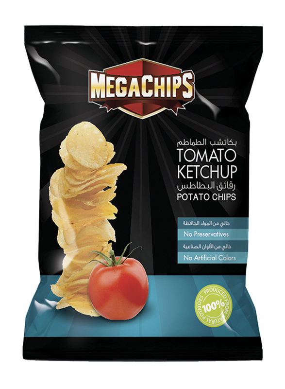 

Mega Chips Tomato Ketchup Potato Chips, 12 x 90g