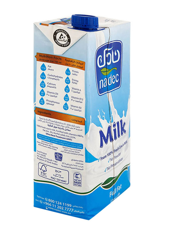 

Nadec Full Fat Long Life Milk, 1 Liter