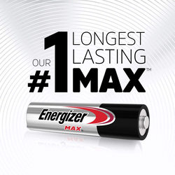 Energizer Triple AAA Max Alkaline Batteries, 24 Pieces, Black/Silver