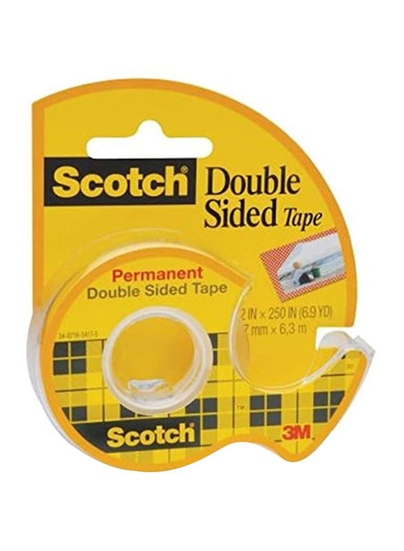 3M Scotch Permanent Double Sided Tape, 36 Piece, Clear