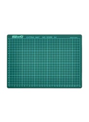 KW-Trio 9Z200 A4 Double-Sided Cutting Mats with Grid, Green