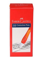 Faber-Castell 10-Piece Correction Pen Set, White
