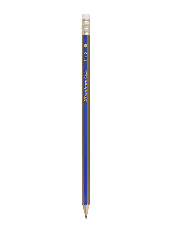 Flamingo 12-Piece No.2 HB Pencil Set, Black