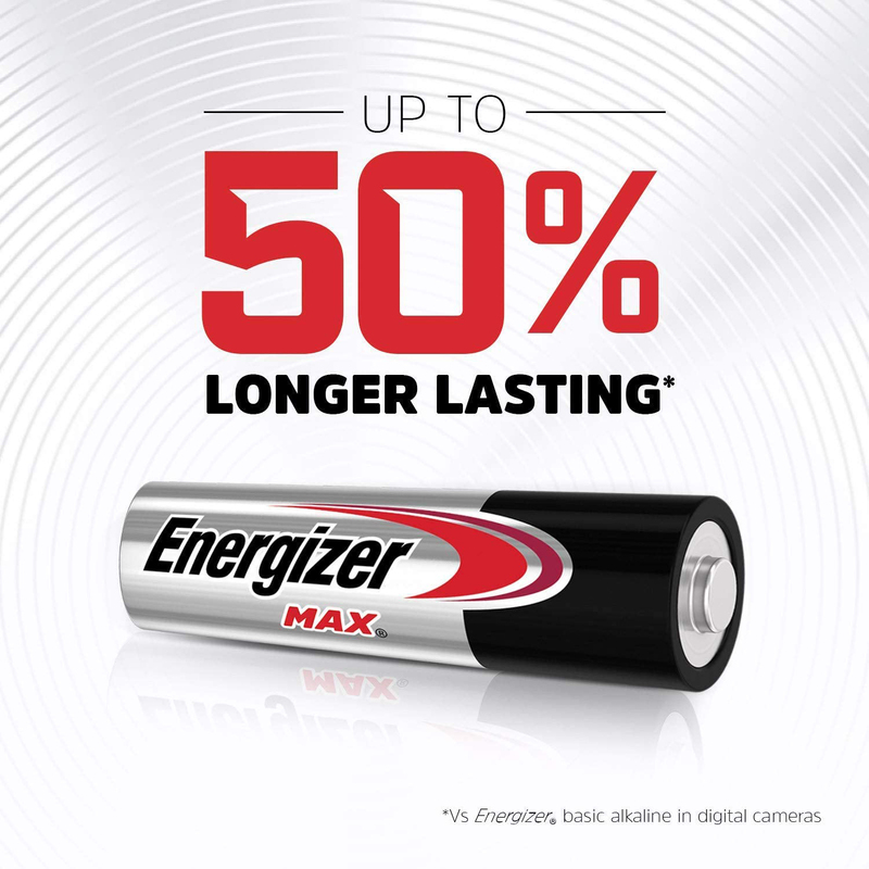 Energizer AA Batteries Max Alkaline Batteries, 20-Piece, Multicolour