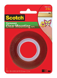 3M Scotch Heavy Duty Mounting Tape Set, 2 Pieces, Clear