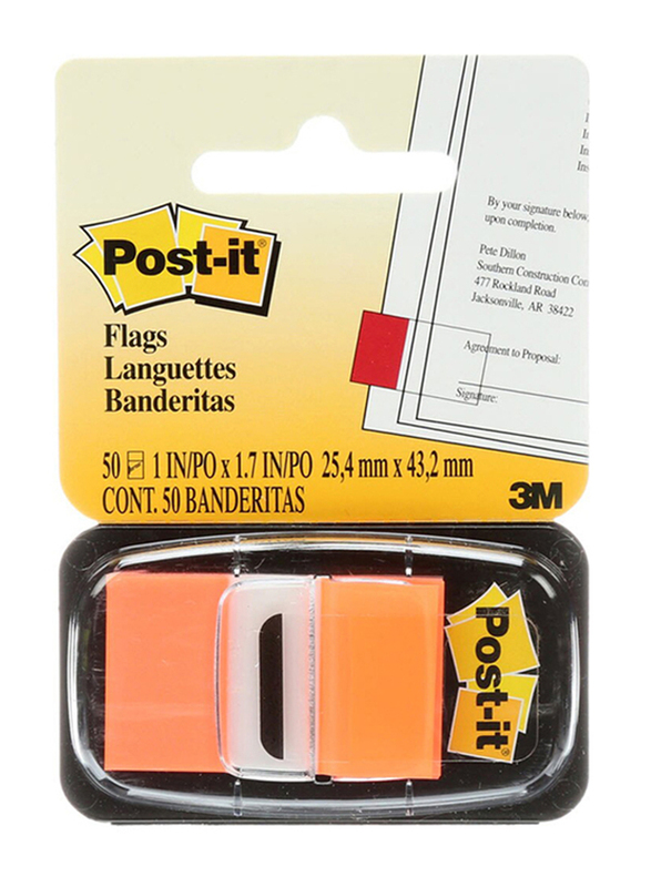 

Post-It Sticky Notes 3M, 50 Pieces, 2.54 x 4.32 cm, 680-4, Orange