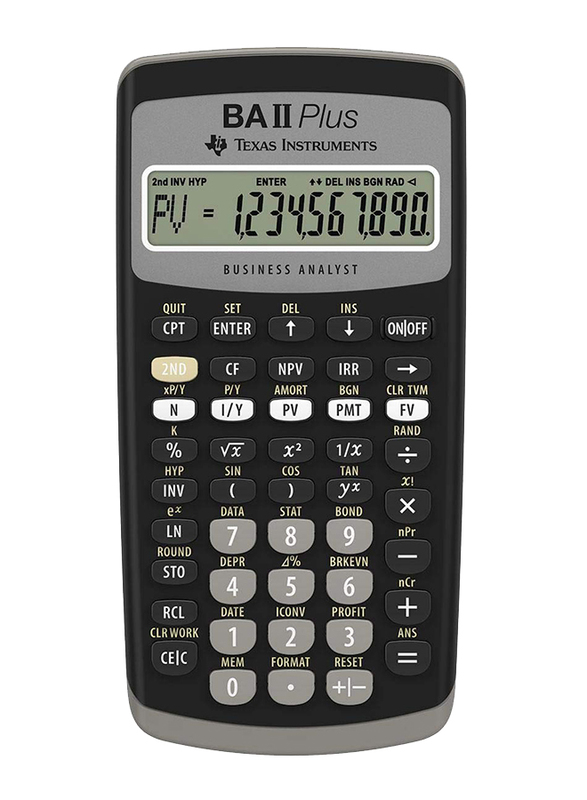 

Texas Instruments BA II Plus Financial Calculator, Black