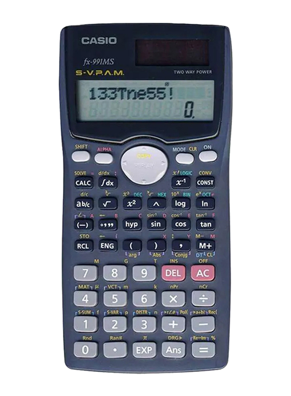 

Casio 12-Digit Fx991MS Scientific Calculator, Grey/Black
