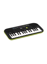 Casio SA-46 Mini Instrument Music Keyboard, 32 Keys, Black/Yellow