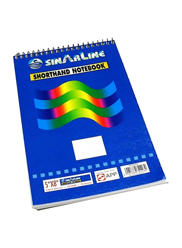 

Sinarline Sinar Line Shorthand Spiral Notebook, 3 Pieces, Blue