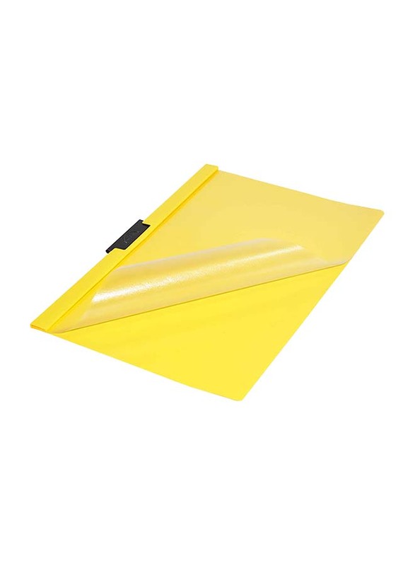 Durable Plastic Duraclip File, A4 Size, 25 Pieces, Yellow