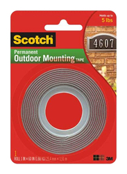 Scotch Outdoor Mounting Tape, 411P, Grey