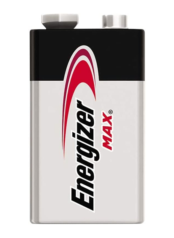 Energizer Max 9V Alkaline Battery, Silver/Black