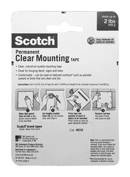 3M Scotch 4010 Permanent Mounting Tape, Clear