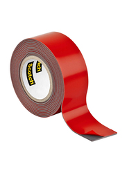 Scotch Mount Outdoor Double Sided Mounting Tape, Red