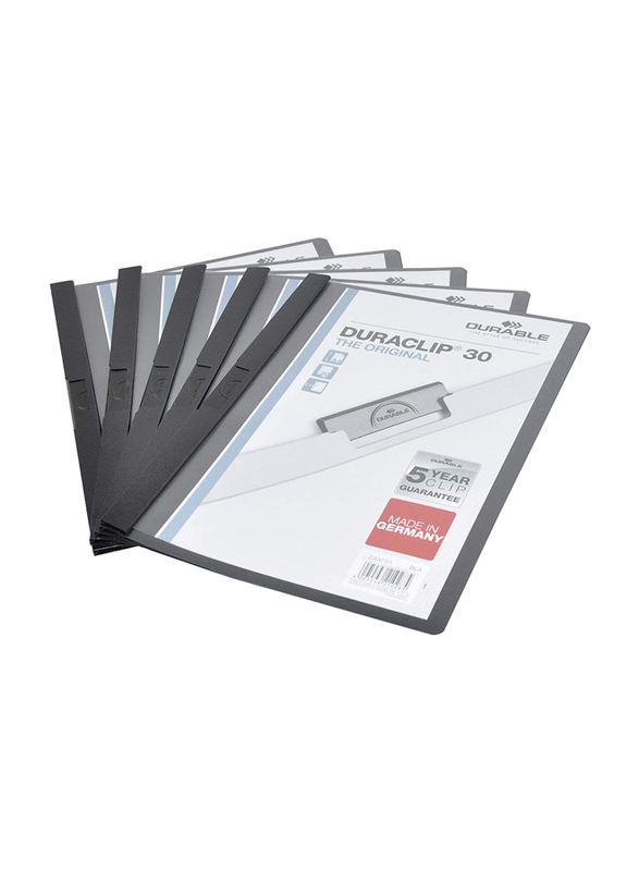 Durable Duraclip DUPG2200-01 File, A4 Size, 25-Piece, Black