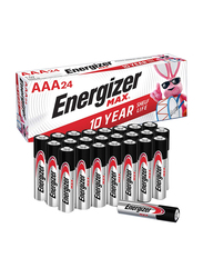 Energizer Triple AAA Max Alkaline Batteries, 24 Pieces, Black/Silver