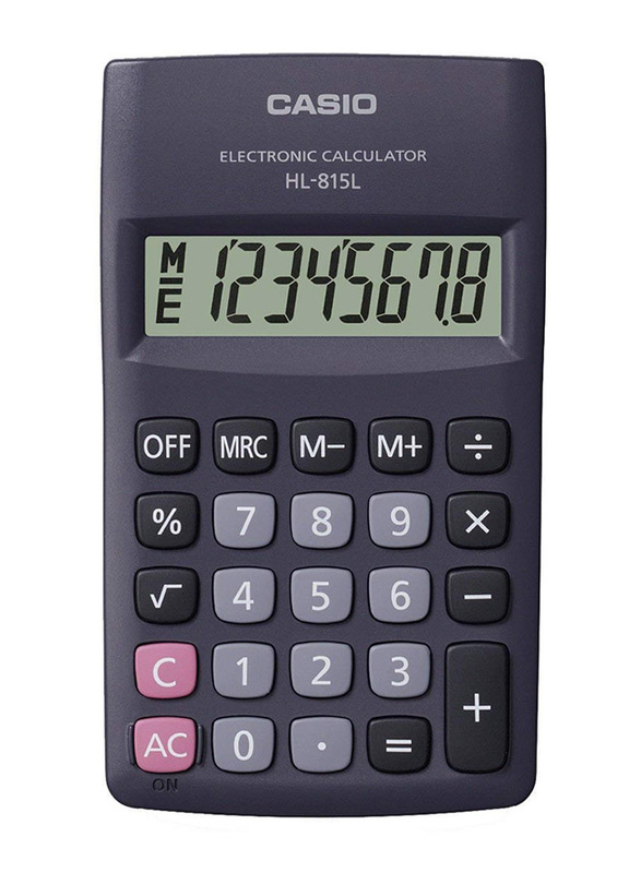 

Casio 8-Digit HL-815L Portable Type Basic Calculator, Blue