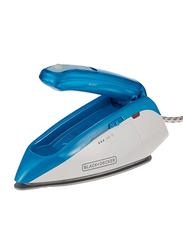 Black+Decker Dual Voltage Travel Steam Iron, 1085W, Ti250-B5, Blue/White