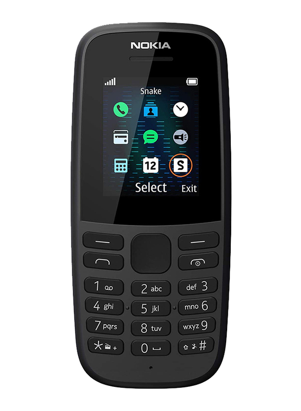 

Nokia 105 (2019) 4MB Black, 4 MB RAM, 2G, Dual Sim Normal Mobile Phone