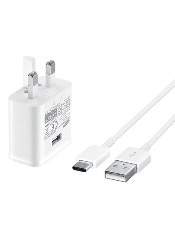 

Samsung Travel Adapter, 15W with USB A to USB C Cable, EP TA200, White